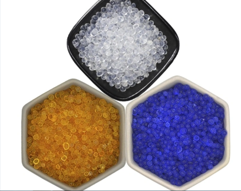 Blue silica gel and Orange silica gel